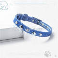 Customizable color nylon adjustable dog collar